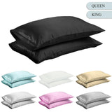 Queen/KING Silk Satin Pillow Case Bedding