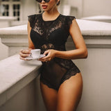 Sexy Lace Underwire Bodysuit Sleepwear