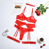 Tease: Four Piece Lingerie Set